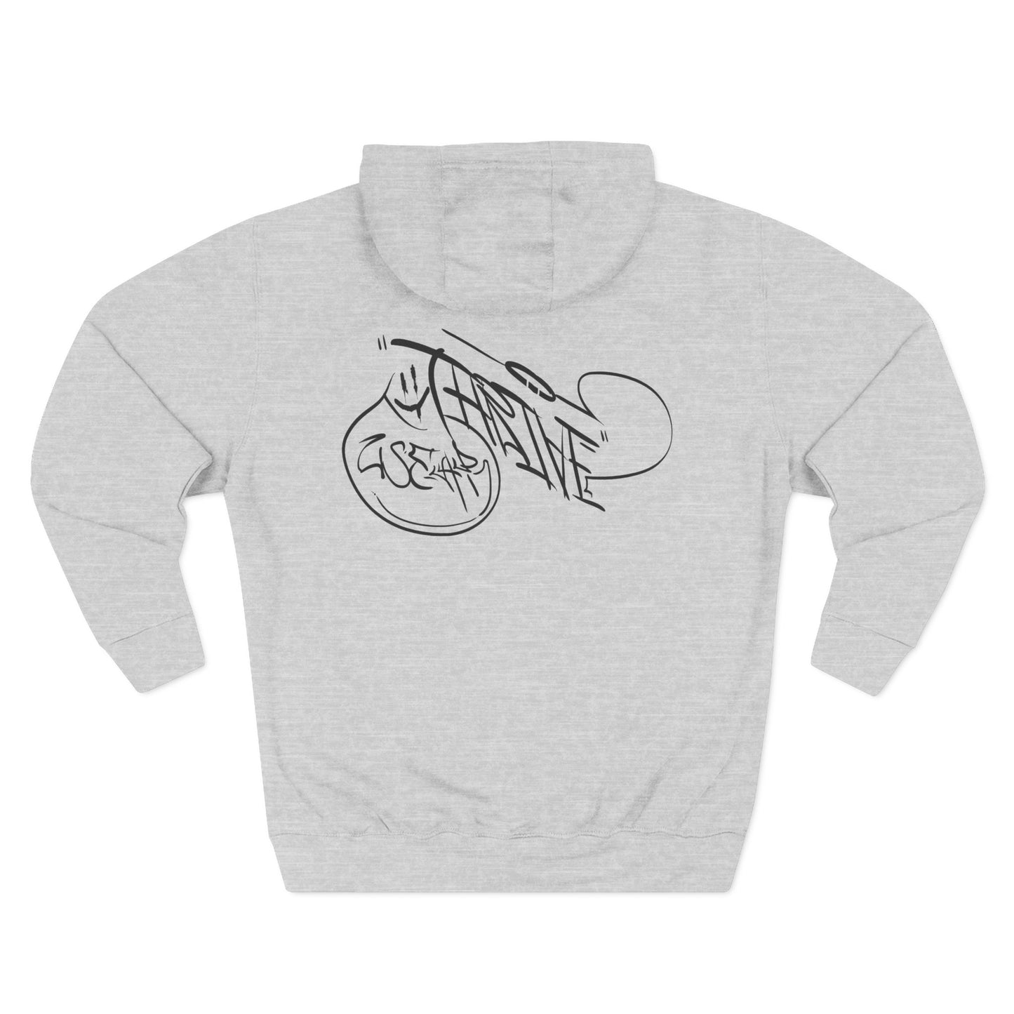 Thrive Graffiti Hoodie Three-Panel Fleece Hoodie - Thrivewear