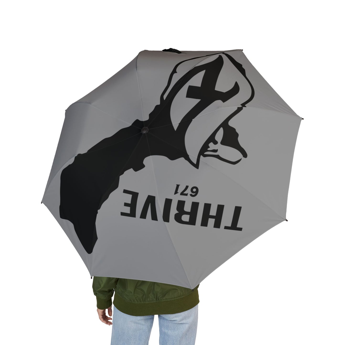 Thrive671 Island Pride Semi-Automatic Foldable Umbrella - Thrivewear