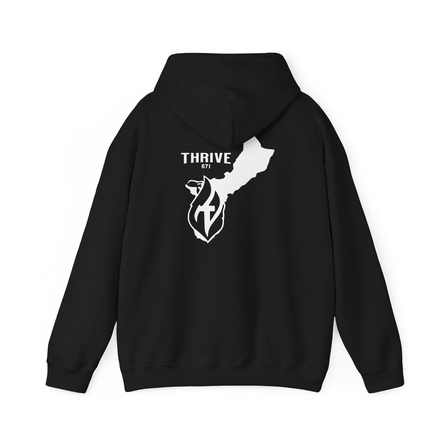 Thrive671 B&W Hoodie - Thrivewear