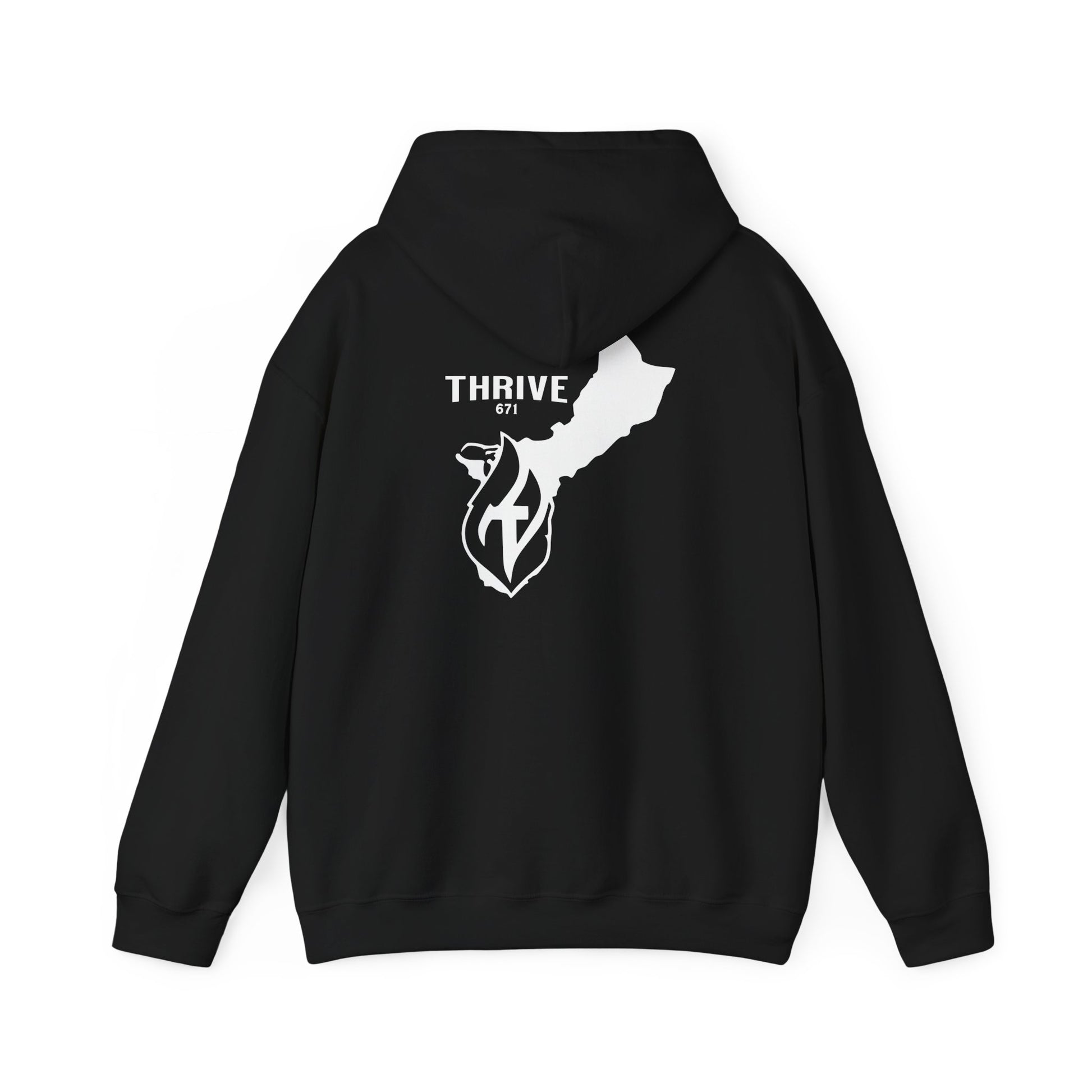Thrive671 B&W Hoodie - Thrivewear