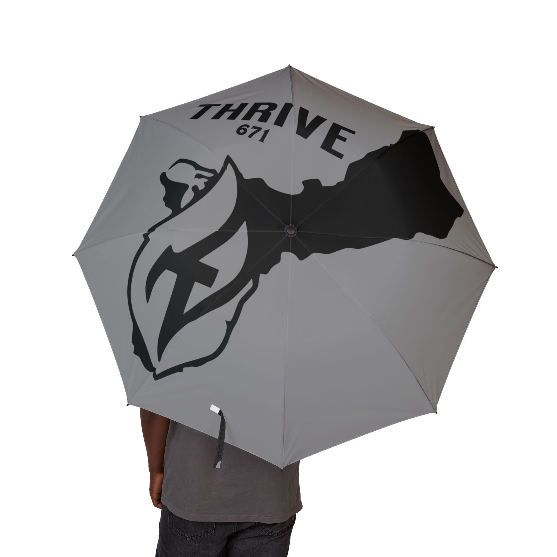 Thrive671 Island Pride Semi-Automatic Foldable Umbrella - Thrivewear